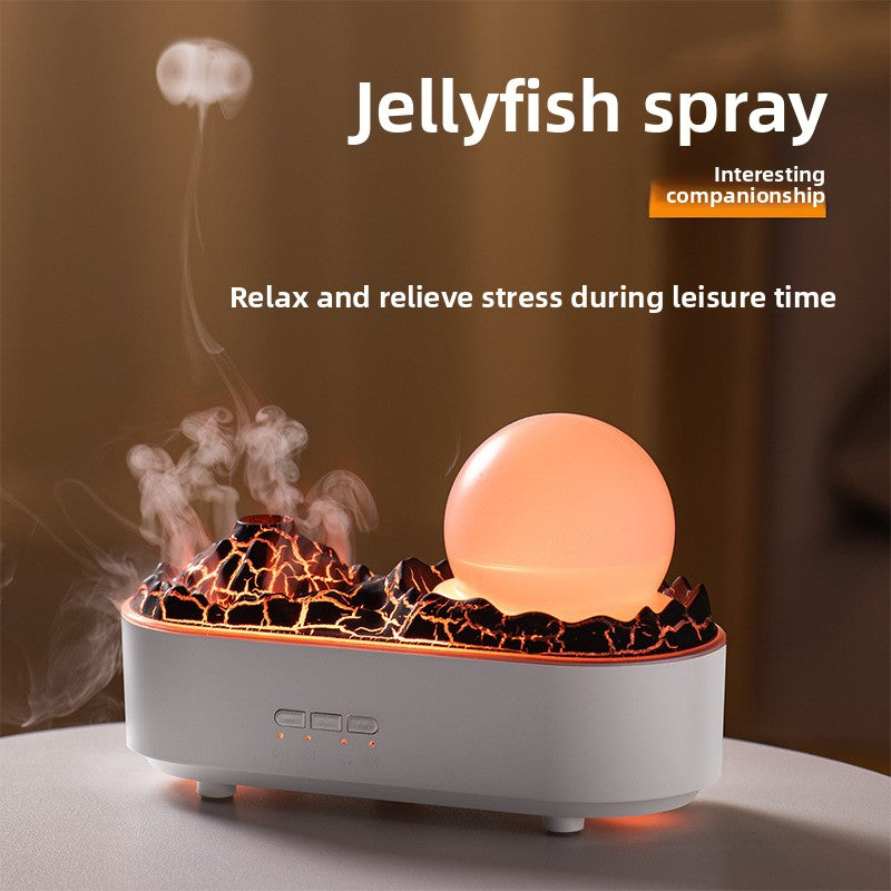 Flame Aromatherapy Humidifier — 200ml Desktop Essential Oil Diffuser with Mood Mist