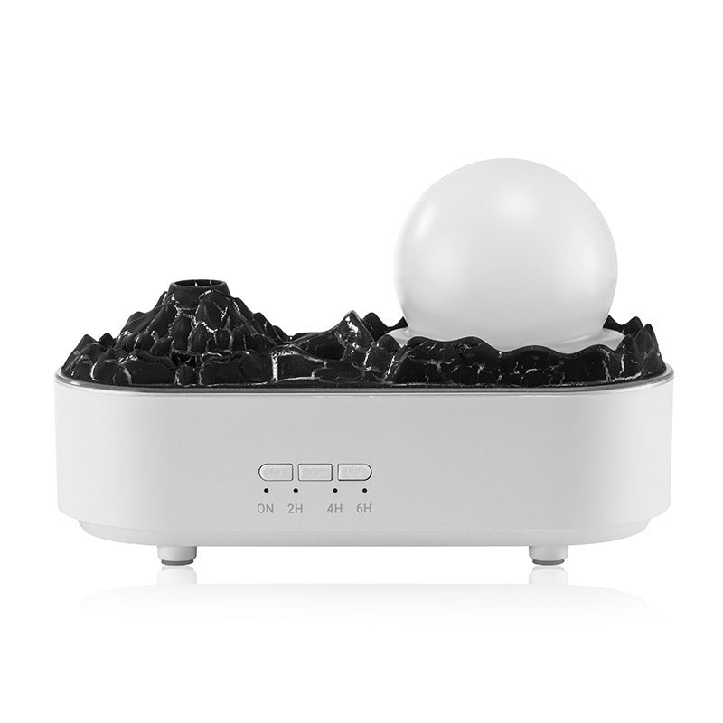 Flame Aromatherapy Humidifier — 200ml Desktop Essential Oil Diffuser with Mood Mist