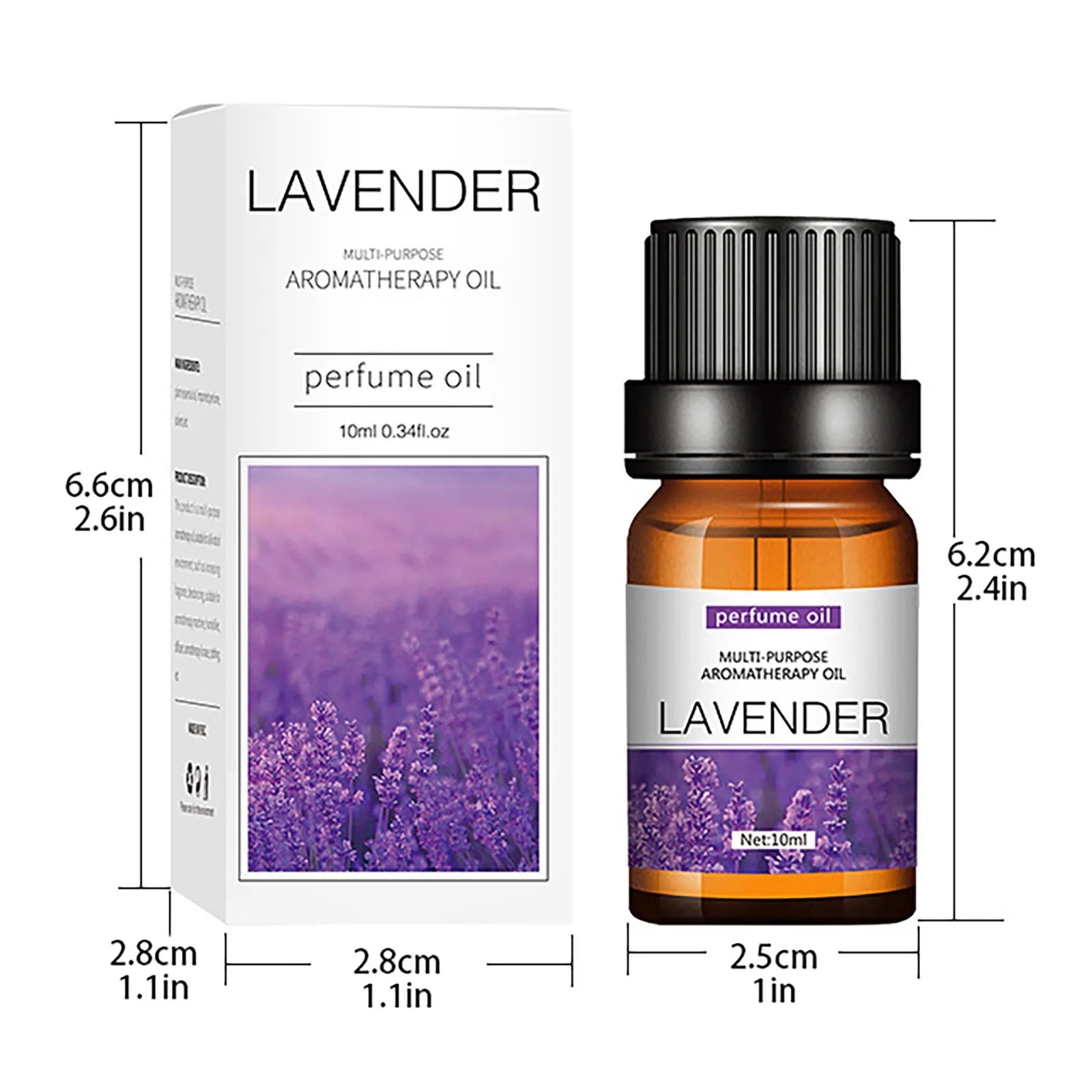 Water-Soluble Aromatherapy Essential Oil for Humidifier & Diffuser — 10ml (19 Scents)