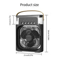 Portable USB Desktop Cooling Fan with Humidifier & Mist Spray — 3 Speed Settings