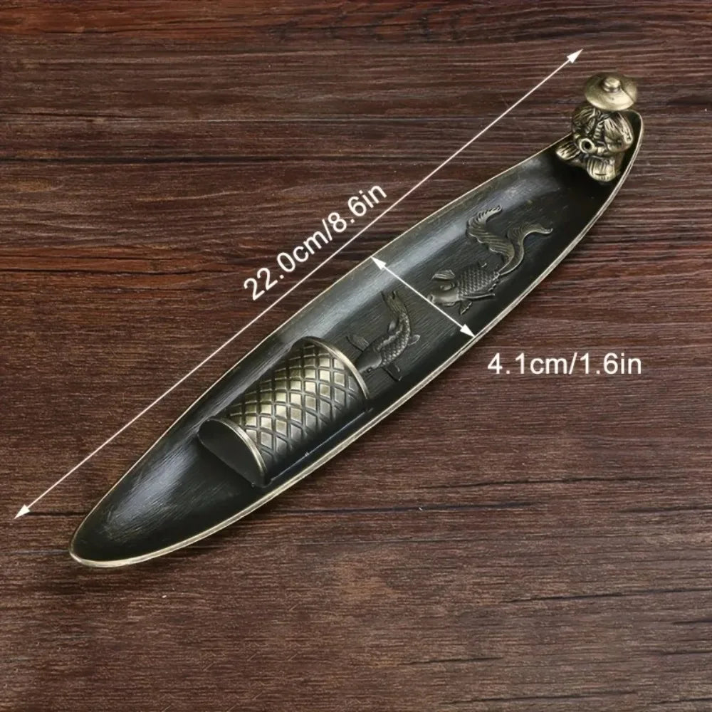 Japanese Incense Holder Boat – Handcrafted Aromatherapy Decor
