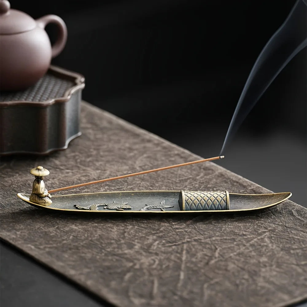Japanese Incense Holder Boat – Handcrafted Aromatherapy Decor