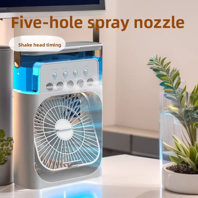 Multifunctional USB Desktop Humidifier Fan with Light