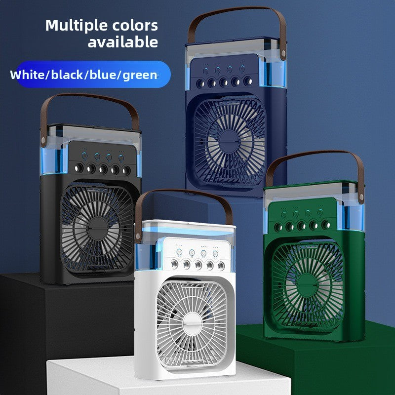 Multifunctional USB Desktop Humidifier Fan with Light